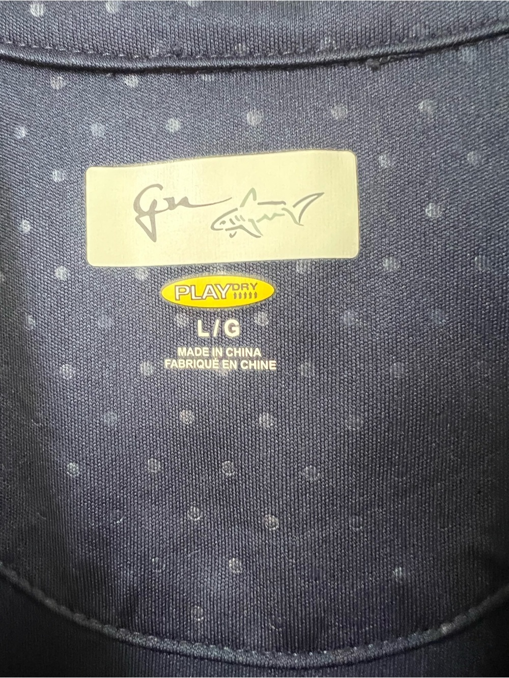 Greg Norman Women's Navy Blue Polka Dot Sleeveless Golf Polo Shirt Large - Picture 7 of 11